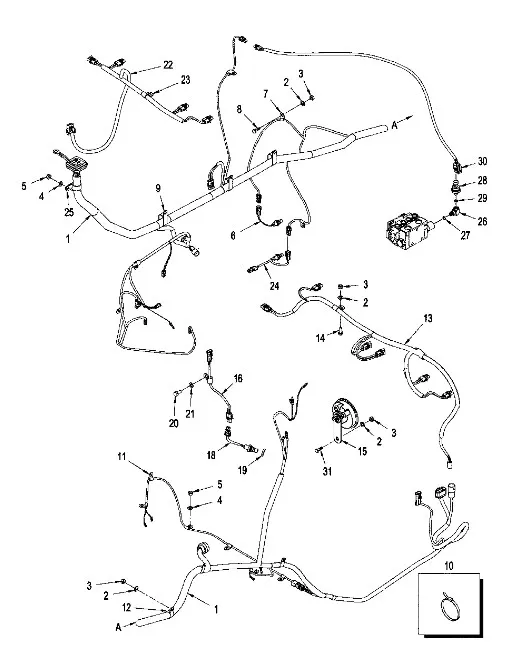 87398406 - Жгут проводов рамы передней T9/St.