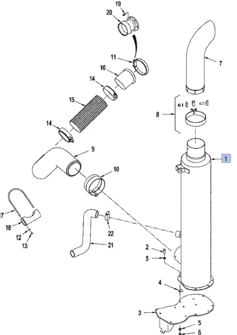 87630499 - Глушитель ДВС T9040/St.385,435,485
